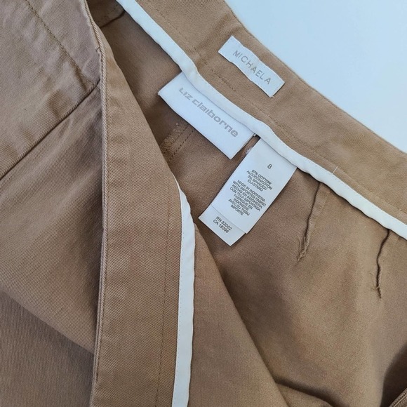 Liz Claiborne Capris size 8 Tan - Picture 5 of 6